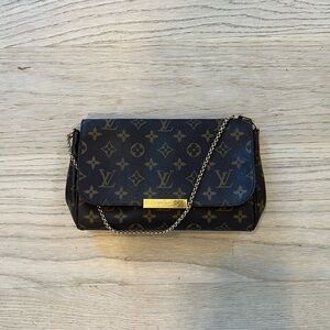 Vintage Louis Vuitton Monogram MM Brown Chain Bag AUTHENTIC